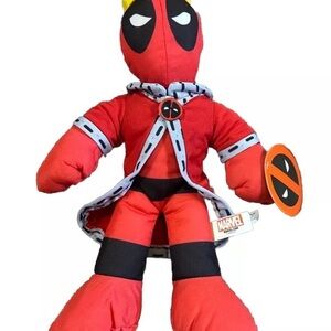 Marvel Good Stuff Deadpool Royal King Plush 14 in Stuffed Doll X-Force w/Tags